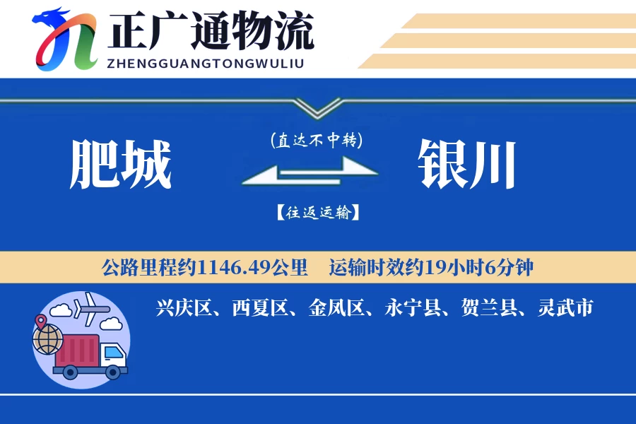 肥城到银川物流公司