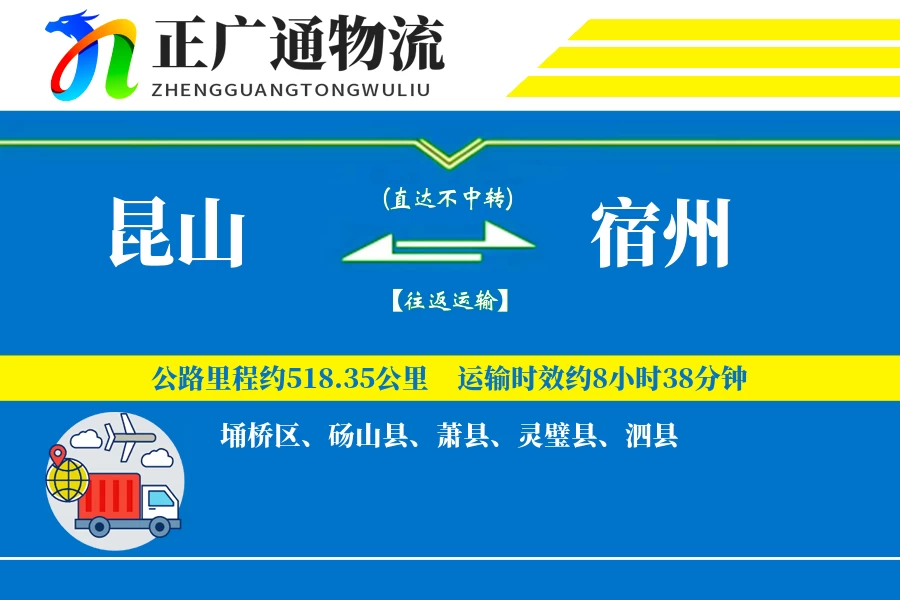 昆山到宿州物流公司