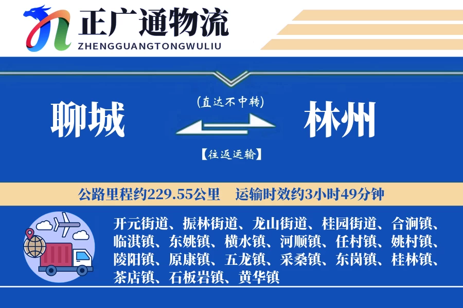 聊城到林州物流公司