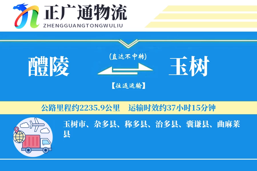 醴陵到玉树物流公司
