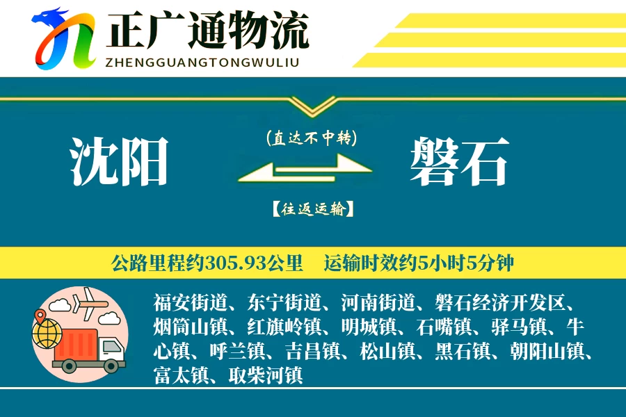 沈阳到磐石物流公司