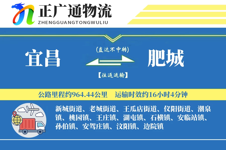 宜昌到肥城物流公司
