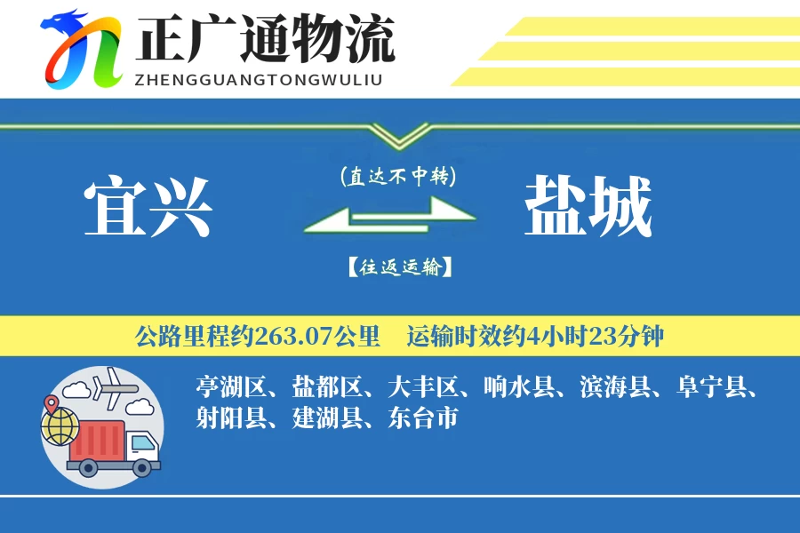 宜兴到盐城物流公司