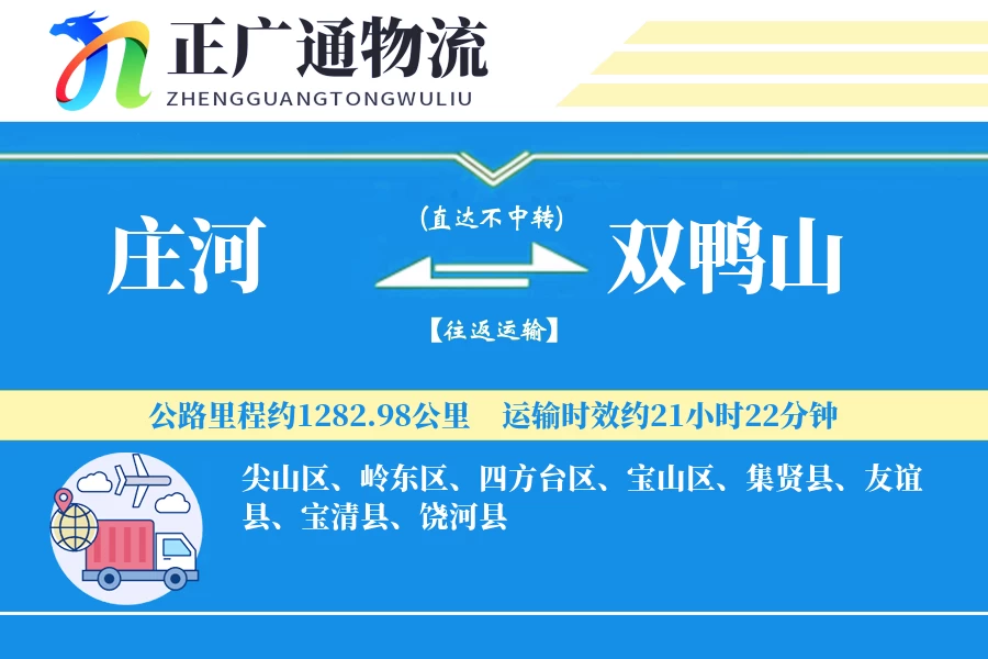 庄河到双鸭山物流公司